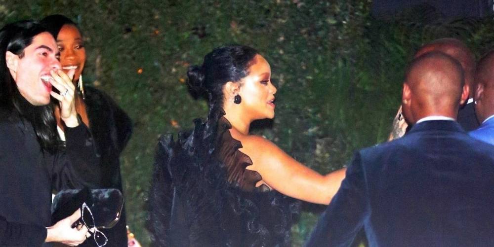 Rihanna Rocks an Unexpected Little Black Dress at Beyoncé and Jay-Z's Oscars After-Party - www.harpersbazaar.com - Los Angeles - Beverly Hills