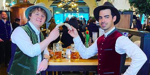 Joe Jonas and Lewis Capaldi Wore Lederhosen and Ate Sausage Together in Berlin - www.marieclaire.com - Germany