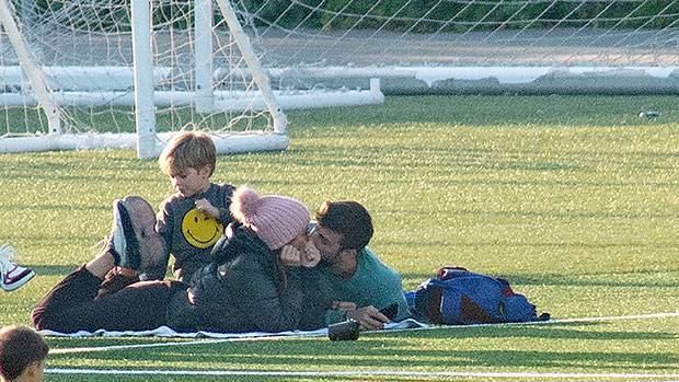 Shakira Kisses Longtime BF Gerard Pique During Park Date With 2 Sons 1 Week After Super Bowl - hollywoodlife.com - Colombia