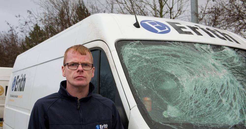 Shocked joiner tells how huge chunk of ice smashed van windscreen on Queensferry Crossing - www.dailyrecord.co.uk