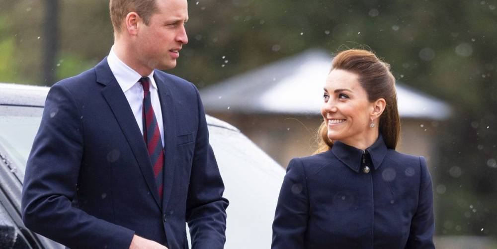 Kate Middleton Wore a Military-Style Skirt Suit for a Rainy Day Outing - www.marieclaire.com