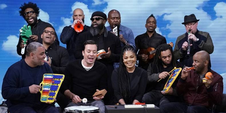 Watch Janet Jackson and the Roots Perform “Runaway” on Classroom Instruments - pitchfork.com - county Fallon