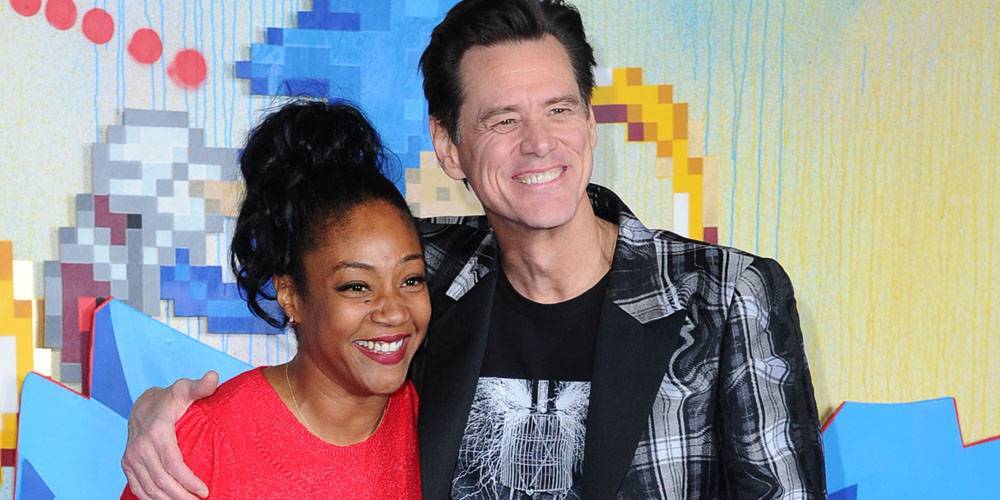 Tiffany Haddish Hugs It Out With Jim Carrey at 'Sonic The Hedgehog' Premiere - www.justjared.com