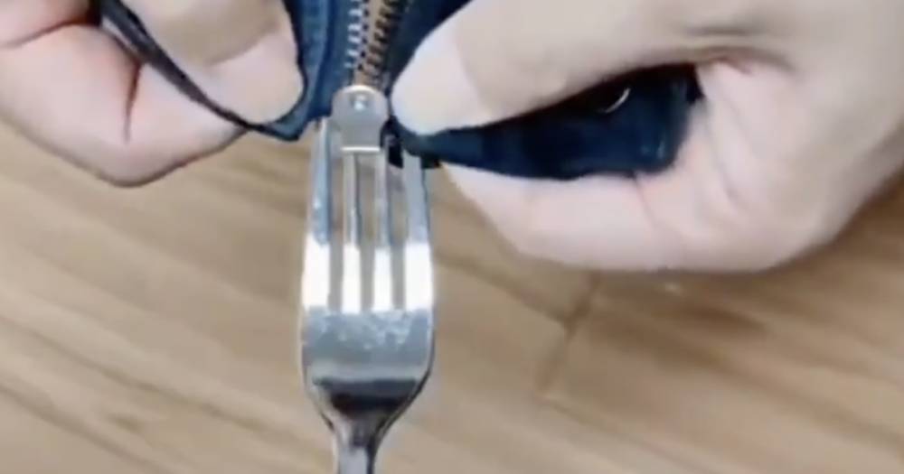 How you can fix a zip using a fork with mind blowing life hack – but not everyone is convinced it truly works - www.ok.co.uk