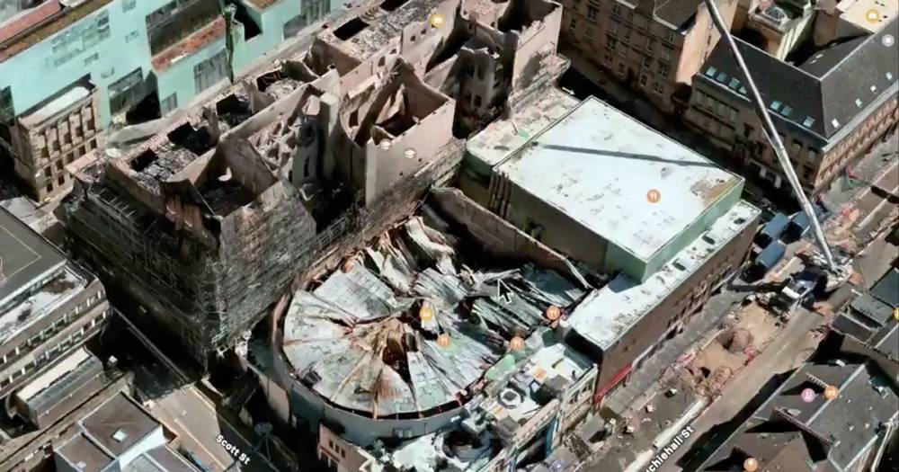 Extent of Glasgow School of Art destruction shown in shocking Apple Maps footage - www.dailyrecord.co.uk