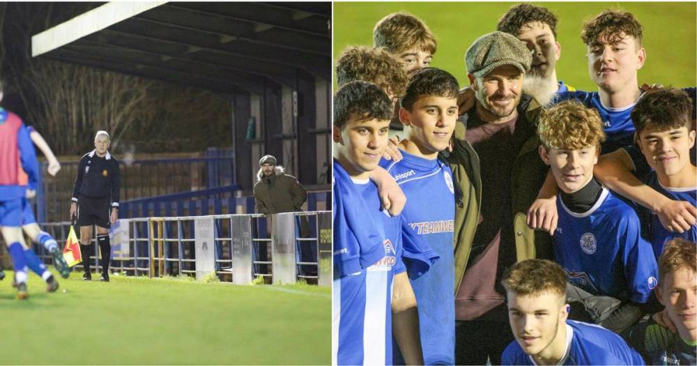 David Beckham spotted cheering on son Romeo at non-league football ground - www.manchestereveningnews.co.uk - Manchester - county Somerset