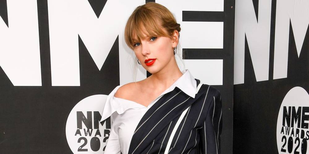 Taylor Swift Went Full Fashion in a Two-Tone Short Suit at the NME Awards - www.elle.com