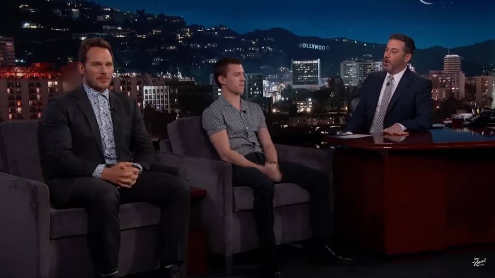 Tom Holland Crashes Chris Pratt’s ‘Jimmy Kimmel’ Interview, Asks A Very Important Question - etcanada.com - Washington