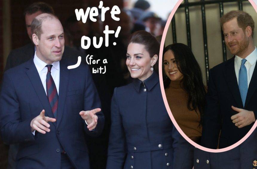 Prince William &amp; Kate Middleton Taking Their Own Mini Megxit! - perezhilton.com