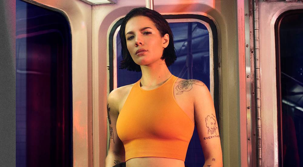Halsey Rides NYC Subway in DKNY's Spring 2020 Campaign - www.justjared.com - New York