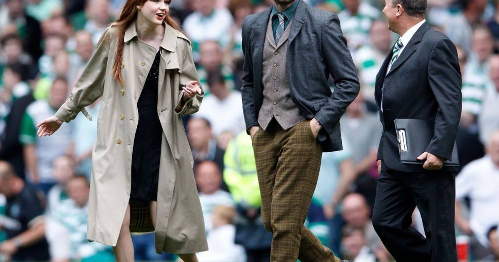 Look Who's at the Celtic game! Karen Gillan pitches up with new co-star - www.dailyrecord.co.uk