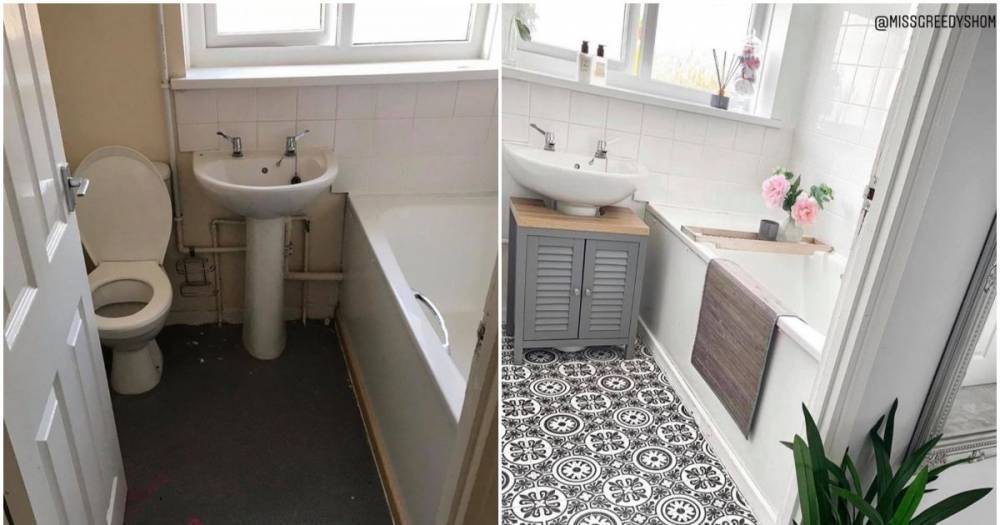 DIY mum transforms boring bathroom to 'gorgeous' sanctuary for less than £95 - www.manchestereveningnews.co.uk
