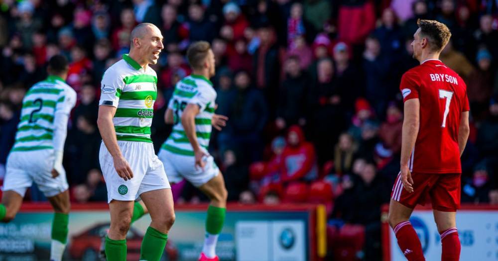 Scott Brown savours Celtic winner as he makes a beeline for Craig Bryson after pair's lively battle - www.dailyrecord.co.uk