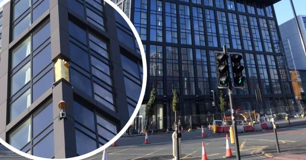 City centre traffic chaos as new 5-star tower block declared 'unsafe' after panels 'blown off' in Storm Dennis - www.manchestereveningnews.co.uk - Manchester