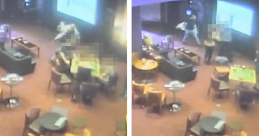 Horrifying CCTV shows moment a near-empty casino descends into mayhem when thug launches sickening attack on defenceless victim - www.manchestereveningnews.co.uk