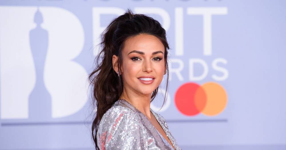 BRIT Awards 2020: Michelle Keegan looks stunning as she sparkles in silver sequin dress on the red carpet - www.ok.co.uk