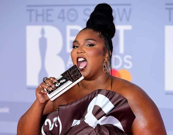 Lizzo's Hershey's Chocolate Dress at the 2020 Brit Awards Will Give You a Sweet Tooth - www.eonline.com