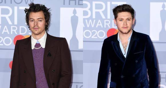 One Direction Reunion: Harry Styles &amp; Niall Horan share a warm hug at Brit Awards 2020; VIDEO - www.pinkvilla.com - London