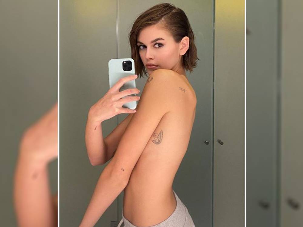 Kaia Gerber goes topless to show off new tattoo - torontosun.com