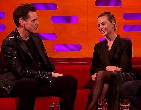 Jim Carrey Jokes About Margot Robbie's Looks and Success to Her Face - www.eonline.com
