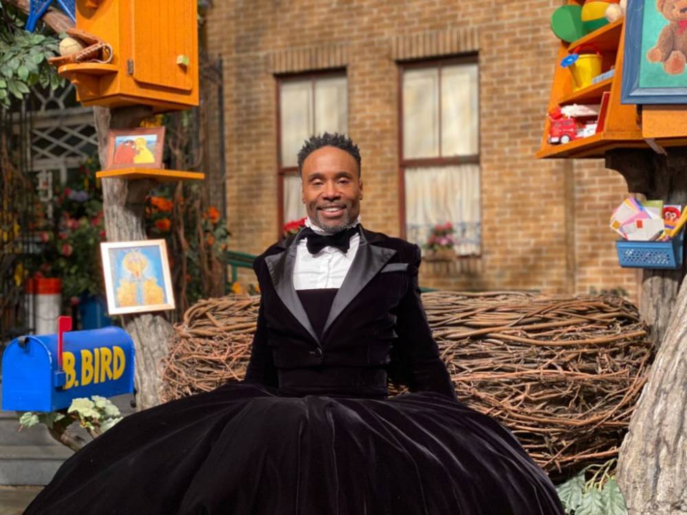 Billy Porter Brings Iconic Oscars Suit Dress to Sesame Street - thegavoice.com
