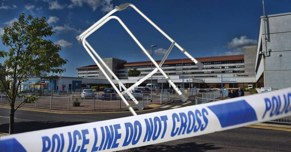 Ayrshire yob chucked zimmer frame at Crosshouse Hospital staff on New Year's Eve - www.dailyrecord.co.uk