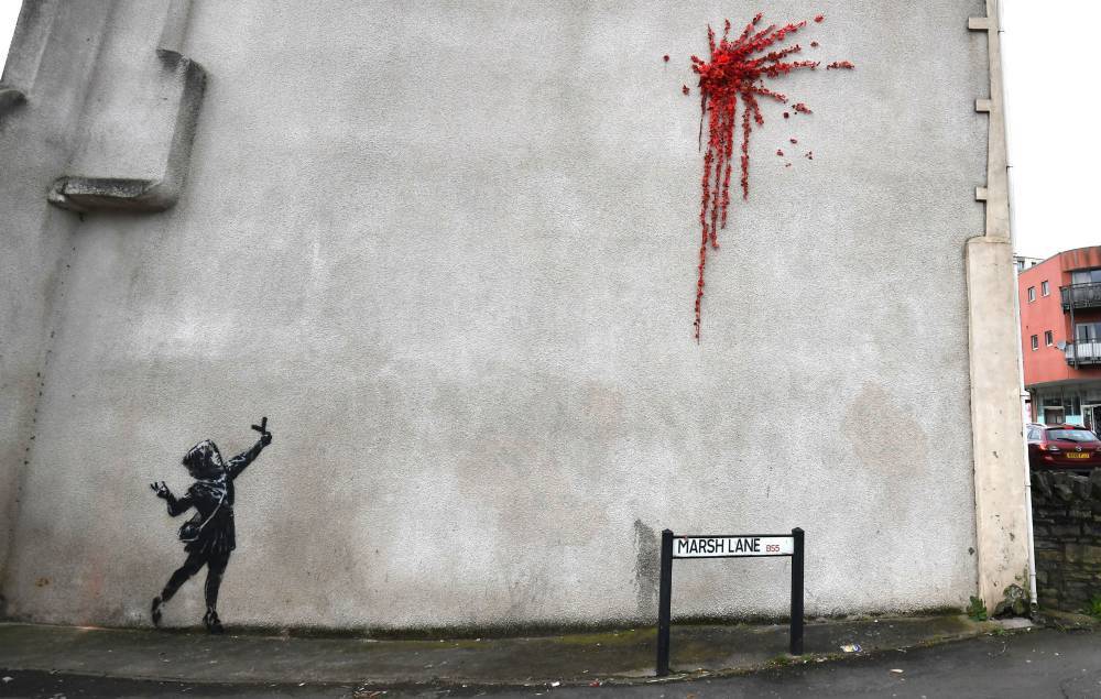 Banksy says he is “glad” his latest artwork was vandalised - www.nme.com - county Barton