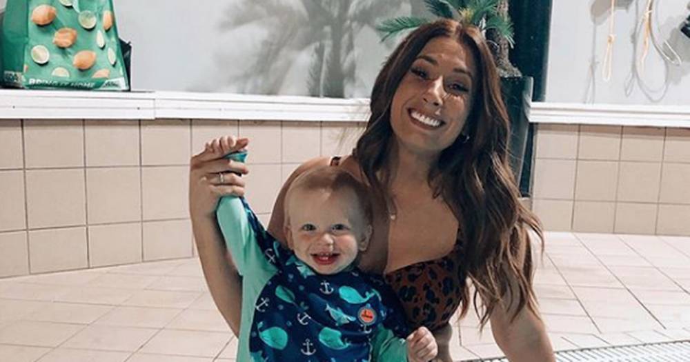 Stacey Solomon laughs at trolls as they claim she 'cuddles her son too much' and it's why he isn't sleeping - www.ok.co.uk