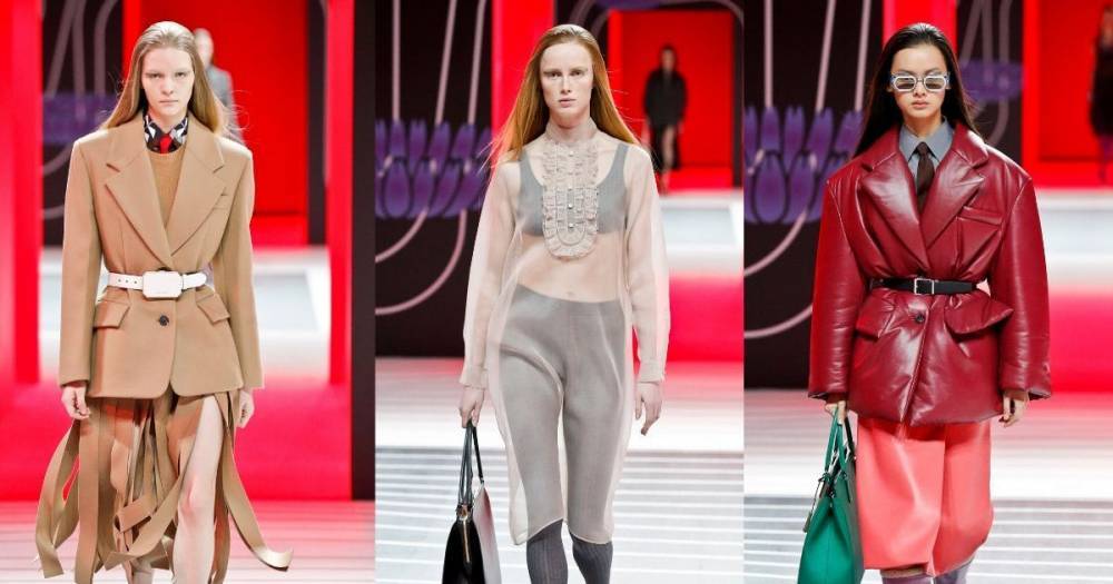 Prada introduces a new twist on classic tailoring during Milan Fashion Week - www.ok.co.uk