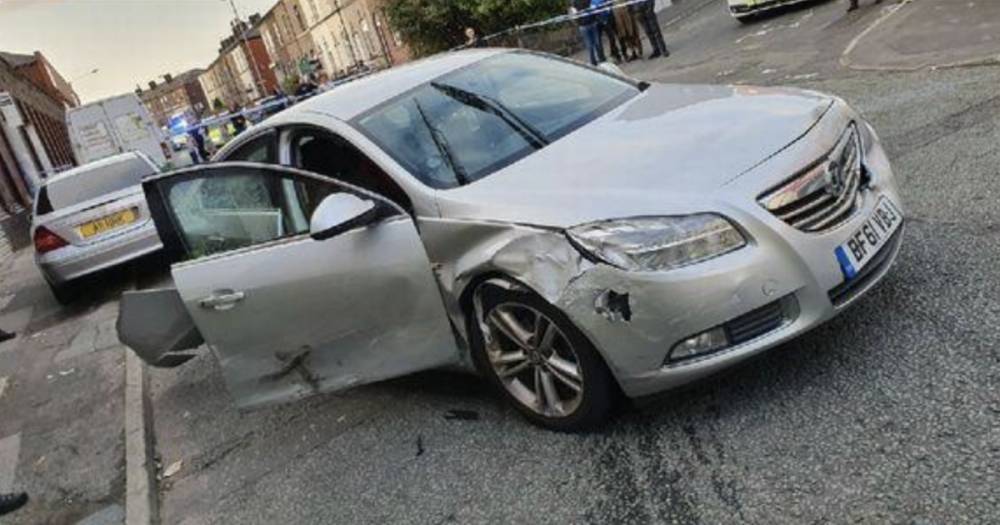 Danger driver rams stolen car into cops in 90mph chase through residential streets - www.dailyrecord.co.uk - Manchester
