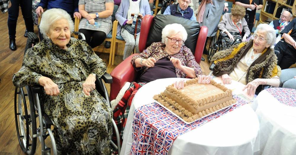 Four women get thrown a very special birthday party as they celebrate turning a combined age of 406 - www.manchestereveningnews.co.uk