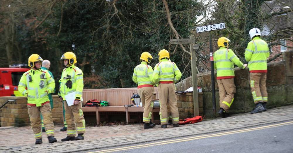 Huge search underway after 'person spotted in River Bollin' in Prestbury - www.manchestereveningnews.co.uk - county Cheshire