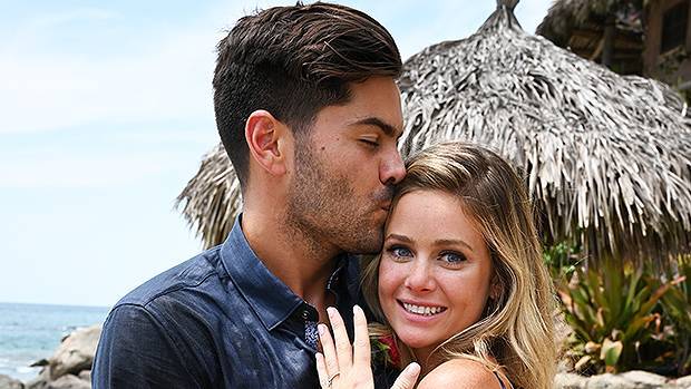 ‘Bachelor In Paradise’s Dylan Barbour Sweetly Kisses Hannah Godwin At Engagement Party - hollywoodlife.com - California