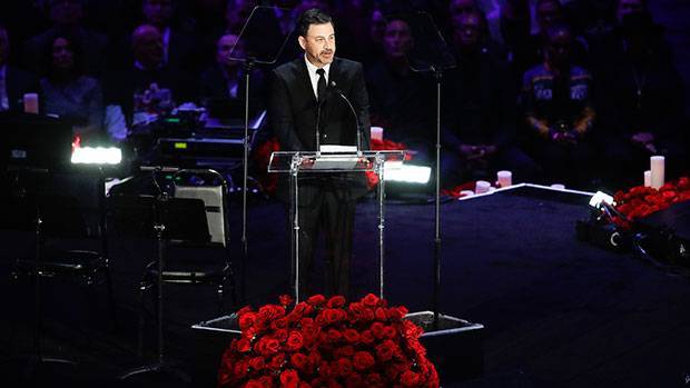 Jimmy Kimmel Gets Choked Up While Speaking At Kobe’s Memorial: ‘All We Can Do Is Be Grateful’ - hollywoodlife.com