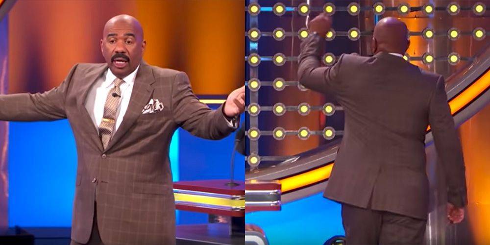 Steve Harvey Walks Off the Set of 'Family Feud' While Shaking His Head Over One of the Answers - www.cosmopolitan.com