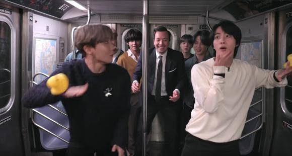 BTS on Fallon: RM fanboys over John Cena, J Hope slaps Jin, Jungkook's emotional confession; 5 BIGGEST moments - www.pinkvilla.com - New York