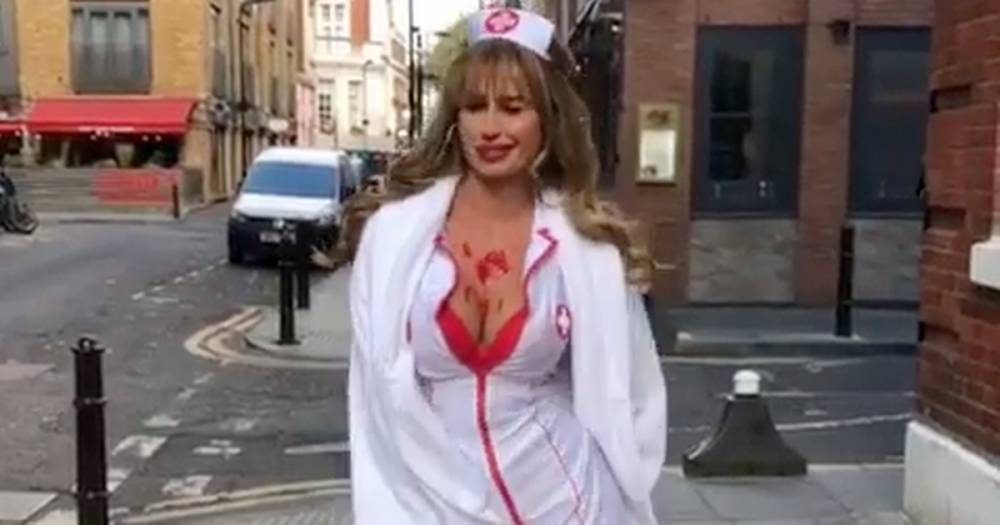 Real Housewives of Cheshire star Ester Dee looks stunning in sexy nurse outfit - www.ok.co.uk