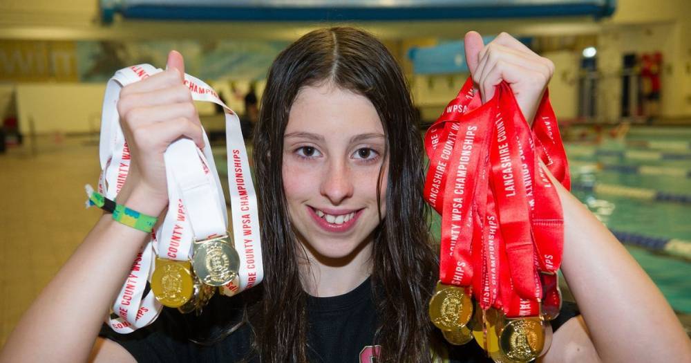 Salford swimming ace wins FIFTEEN gold medals at one competition - www.manchestereveningnews.co.uk - Britain - county Lancashire