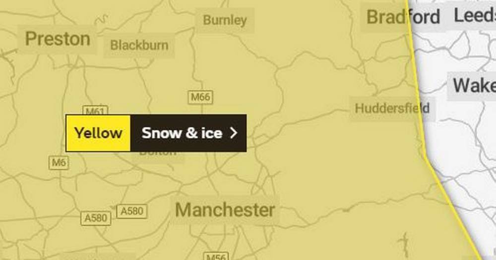 Met Office issues another snow and ice warning for Greater Manchester - www.manchestereveningnews.co.uk - Manchester