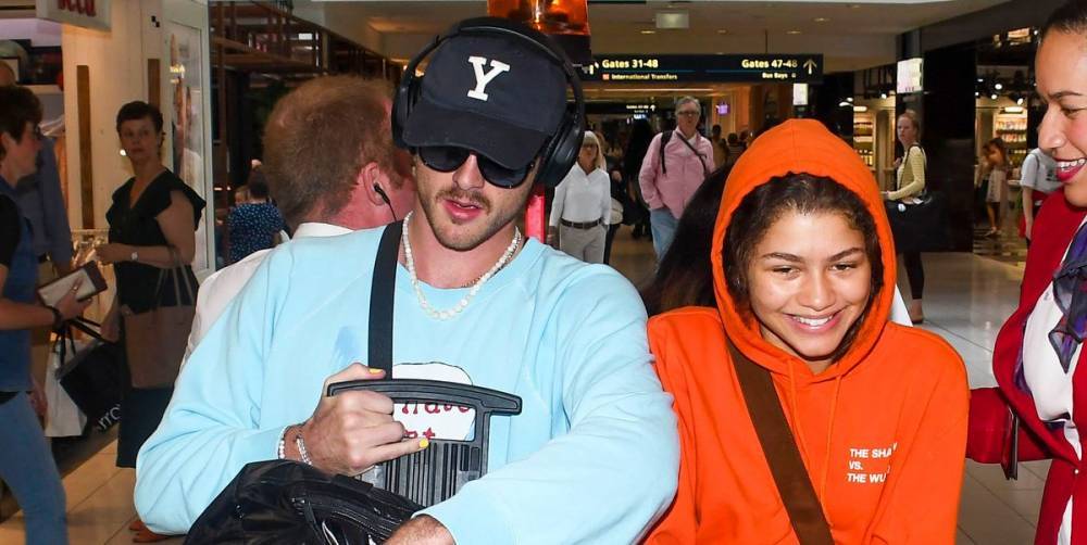 Zendaya and Jacob Elordi's Couple Airport Style Emphasizes Comfort Above All - www.elle.com - Australia