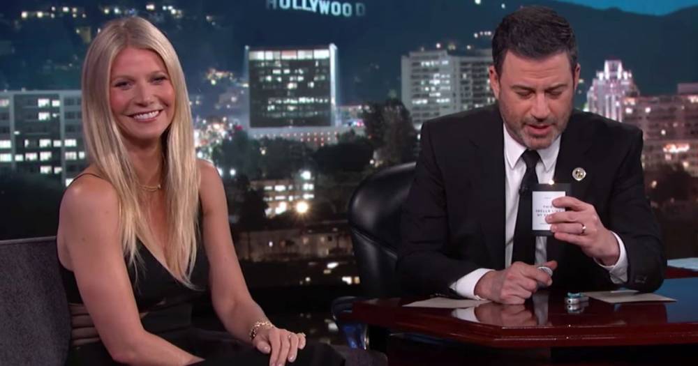 Jimmy Kimmel Lit Gwyneth Paltrow’s Vagina Candle on TV — and His Reaction Was Priceless - www.usmagazine.com
