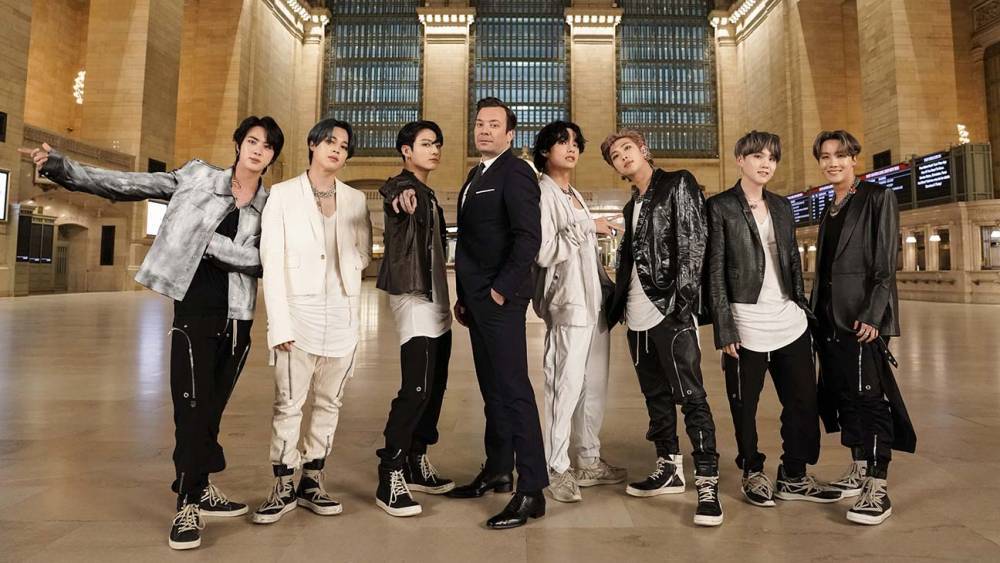 BTS Take Over 'The Tonight Show,' Perform "ON" at NYC's Grand Central Station - www.hollywoodreporter.com
