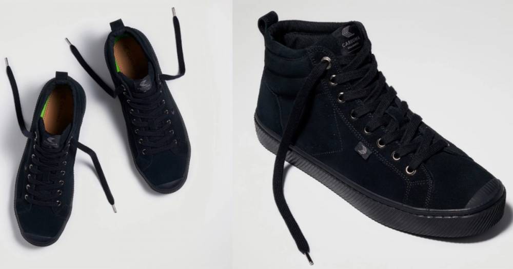 These Sleek Black-on-Black Cariuma Suede Sneakers Are Seriously Luxurious - www.usmagazine.com