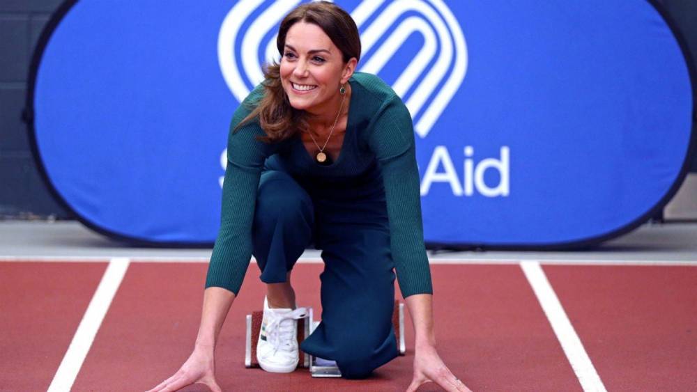 Kate Middleton Runs in Sneakers, Shows Off Her Punch at Fitness Event: Watch! - www.etonline.com