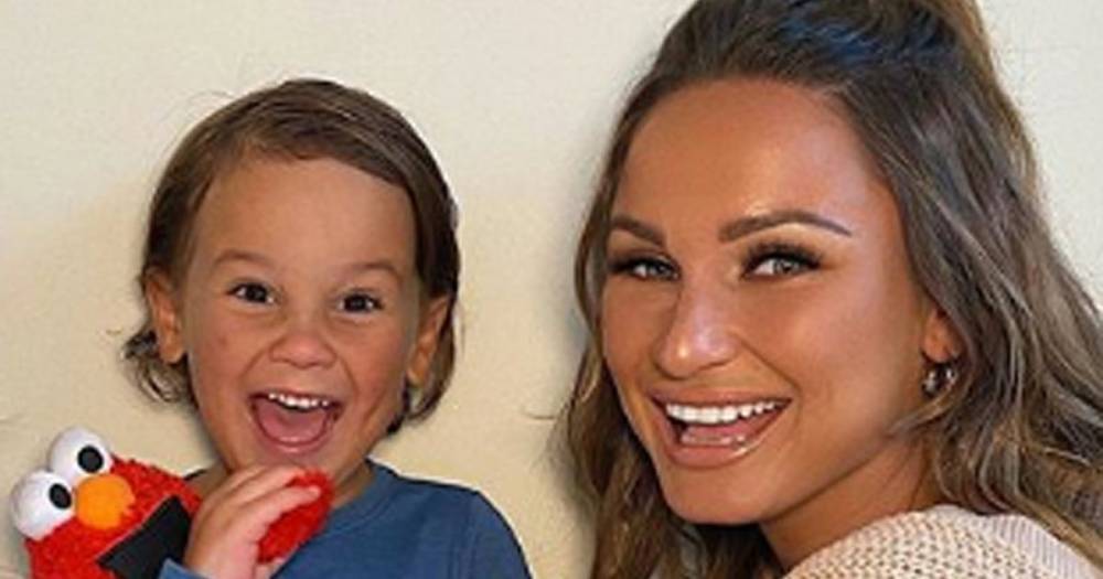 Sam Faiers reveals four-year-old son is still sleeping in bed with her and boyfriend Paul Knightley - www.ok.co.uk