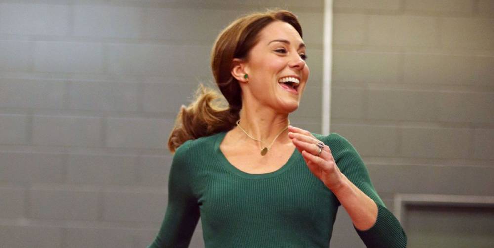 Kate Middleton Gets Physical in a Green Sporty Set and Sleek Sneakers - www.harpersbazaar.com