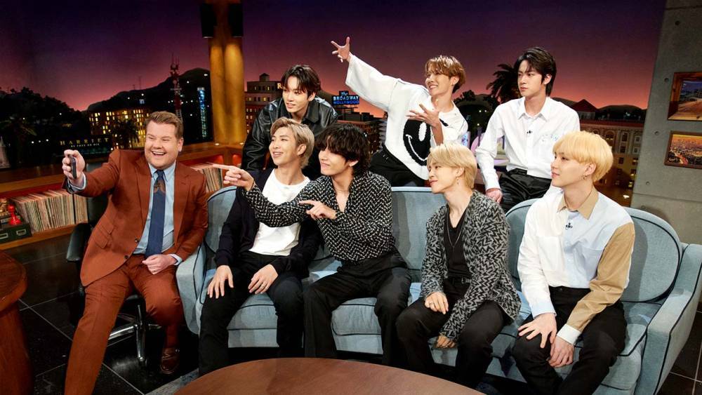 BTS Cover Post Malone, 'Friends' Theme With James Corden in Carpool Karaoke - www.hollywoodreporter.com