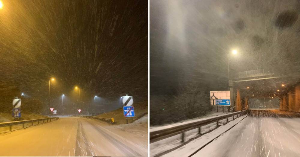Snow covering M77 at Ayrshire with reports of cars sliding and huge delays - www.dailyrecord.co.uk - Scotland - city Moscow