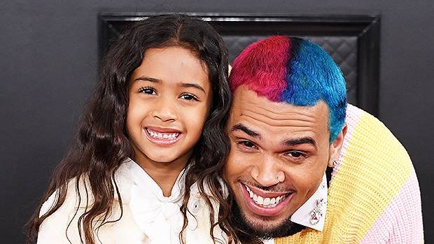 Chris Brown’s Daughter Royalty Pretends To Drive Begs Siri To Play His Music — Watch - hollywoodlife.com