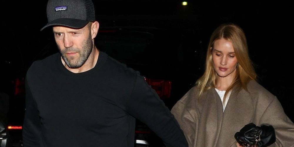 Jason Statham & Rosie Huntington-Whiteley Hold Hands on a Date Night Together in LA - www.justjared.com - Los Angeles